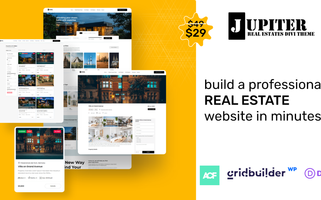Jupiter – Real Estate WordPress Divi Theme