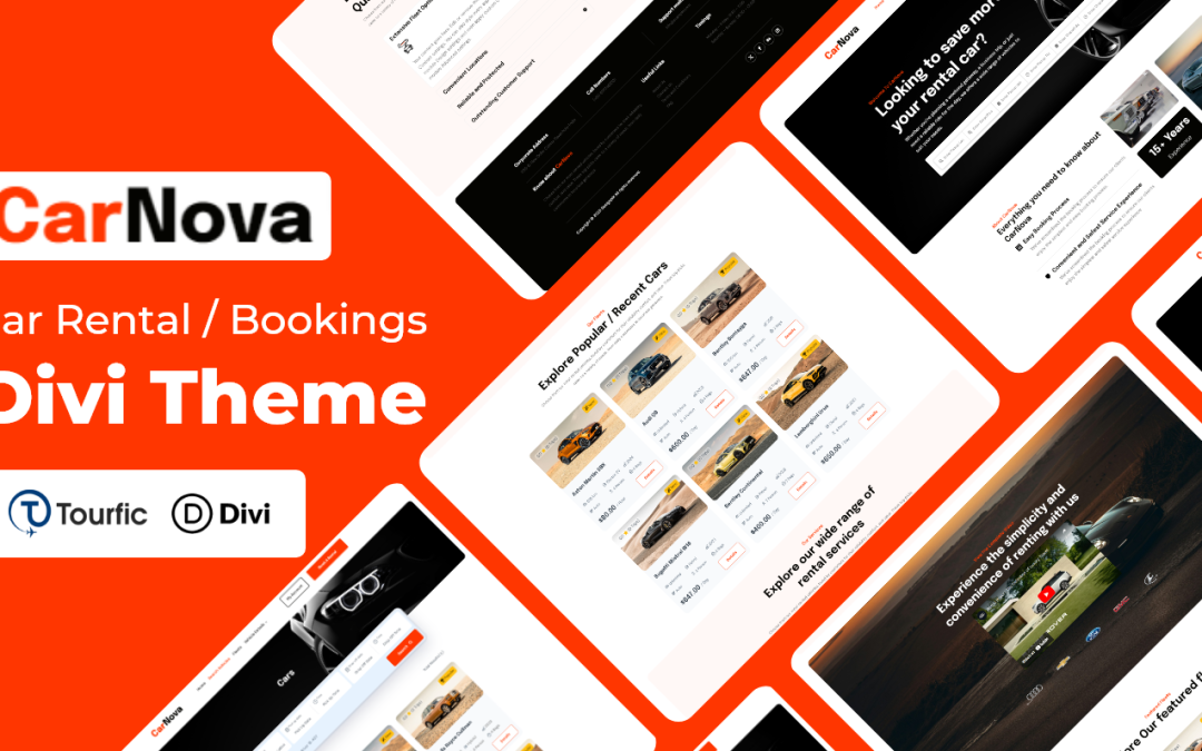 Carnova – Car Rental Divi Theme
